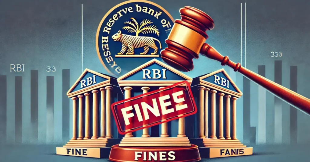 RBI FINES THREE BANKS